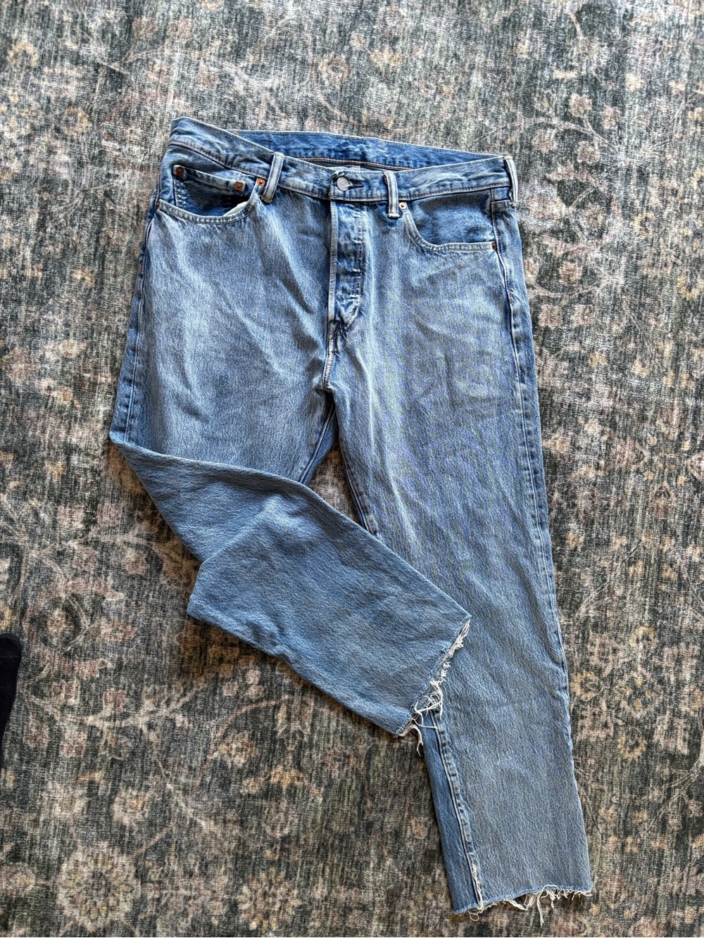 Women’s Light Blue Boyfriend Jeans - Casual Relaxed Fit